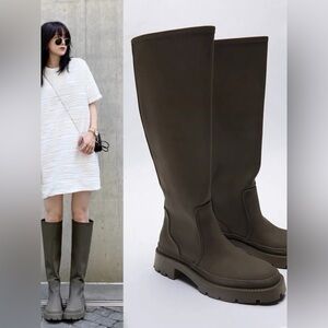 Brand New Olive Boots